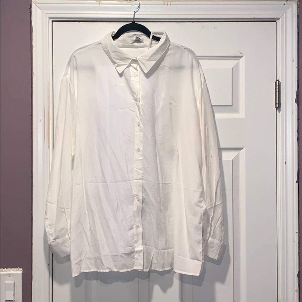 White Button Down Blouse